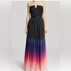 Halston Heritage Black Ombré Maxi Dress. Never been worn. Originally $595